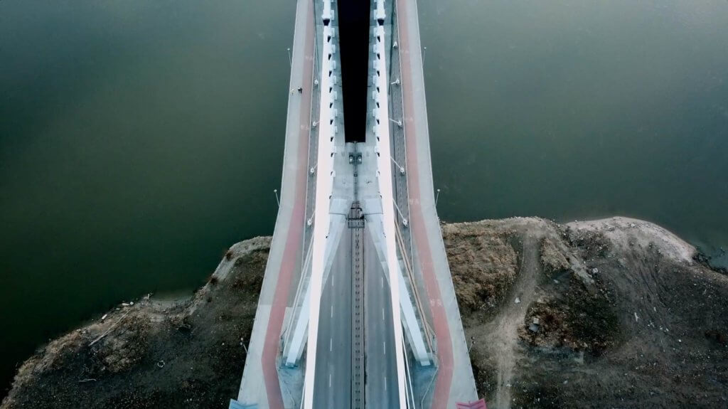 Zdjęcia z drona nieruchomości, Most Świętokrzyski